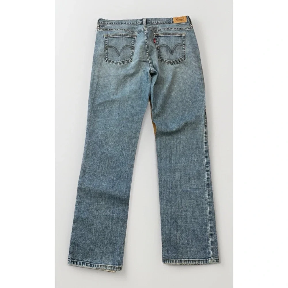 Levis 305 Womens 12M‎ Blue Jeans Classic Straight Leg Jeans Fray Hem Hong Kong